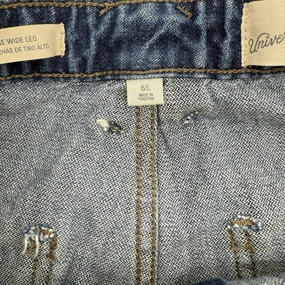 Universal Thread High Rise Wide Leg Jeans Medium Wash Sz 6 Long (Inseam 33”) - Picture 7 of 8